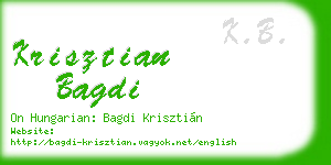 krisztian bagdi business card